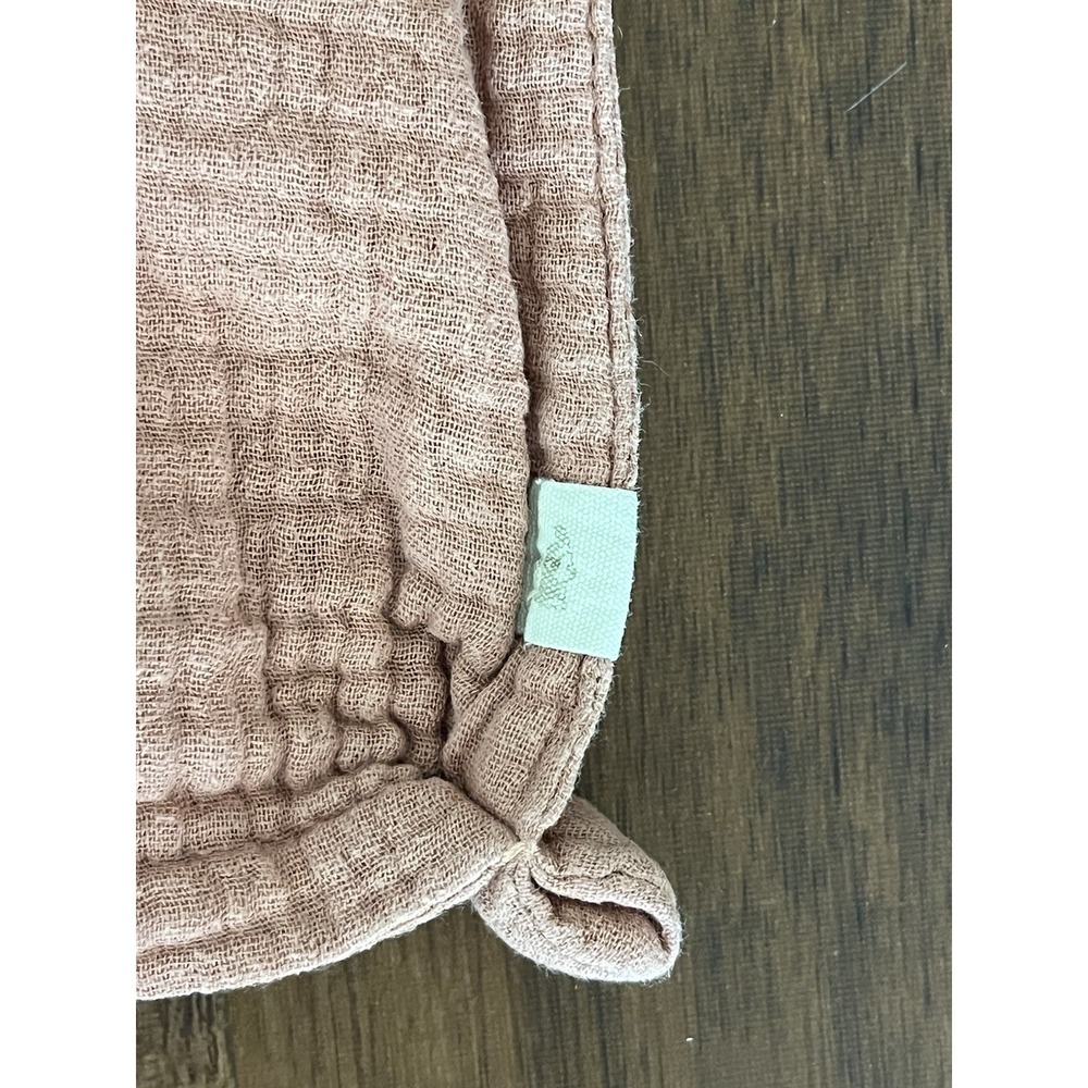 Mikito Bunny Rabbit Muslin Knotted Lovey Security Blanket Rose Heart Nose - Picture 5 of 6